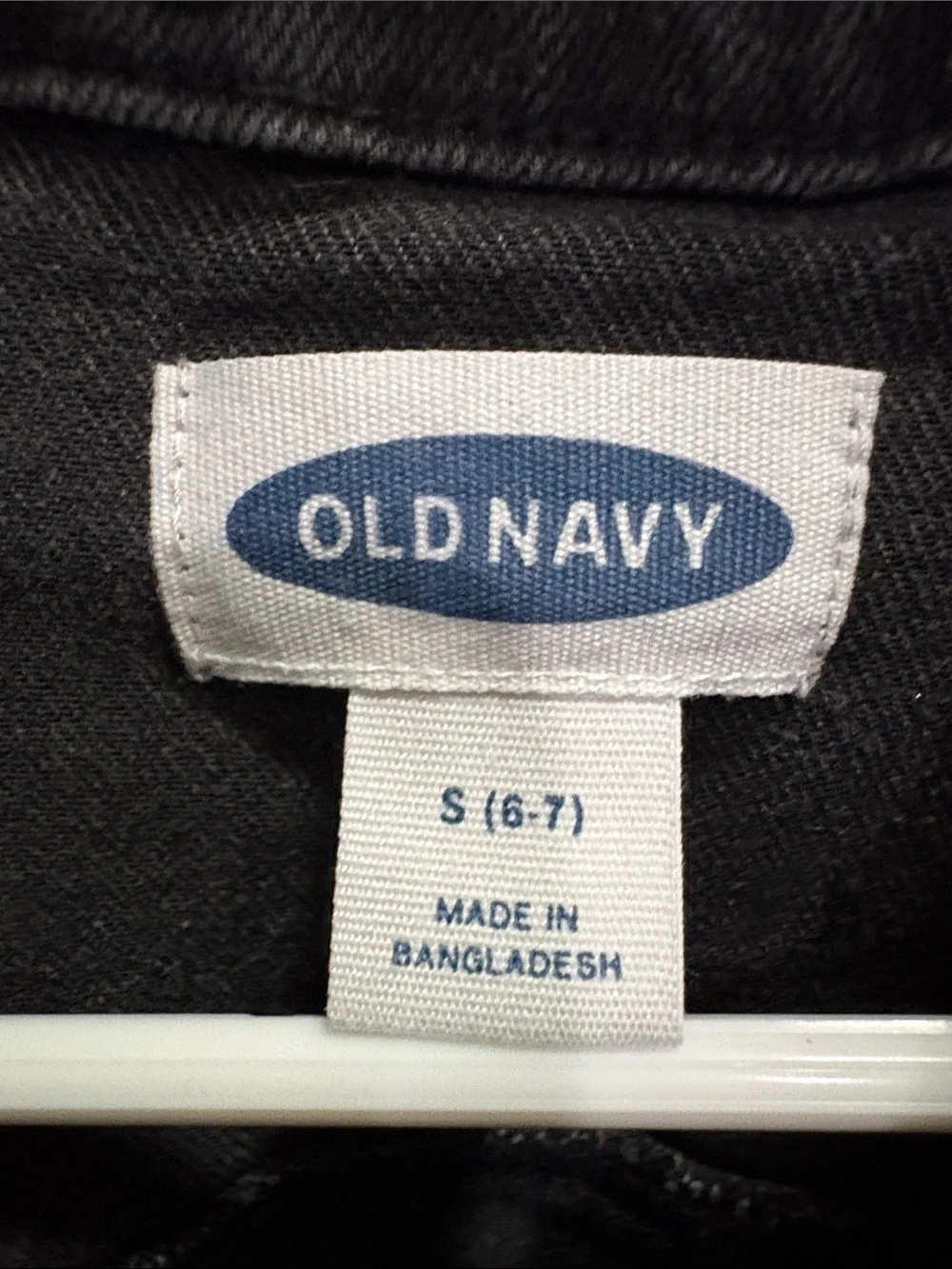 Old Navy Charcoal Black Kids Denim Jacket
